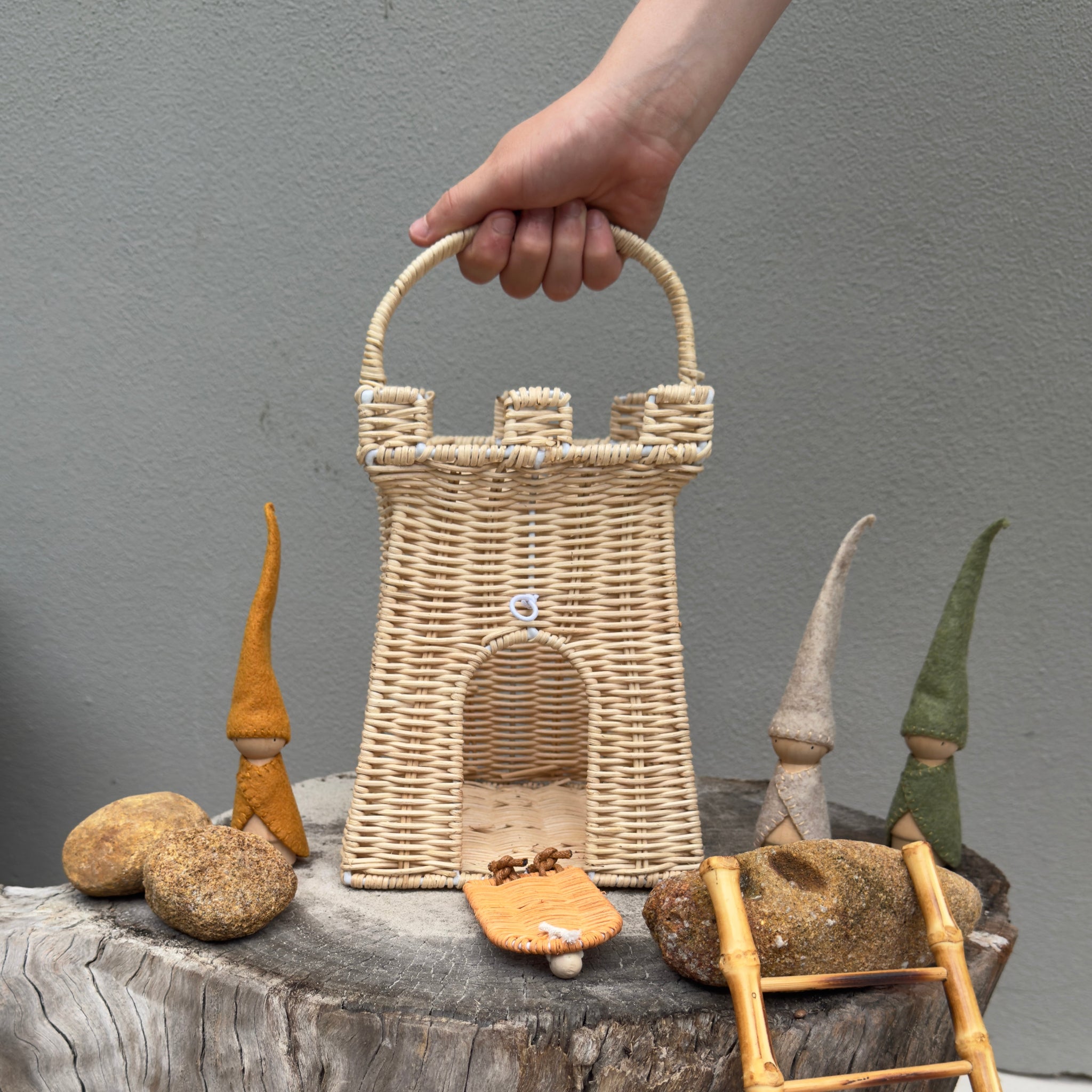 Wicker Dollhouse/Fairy house
