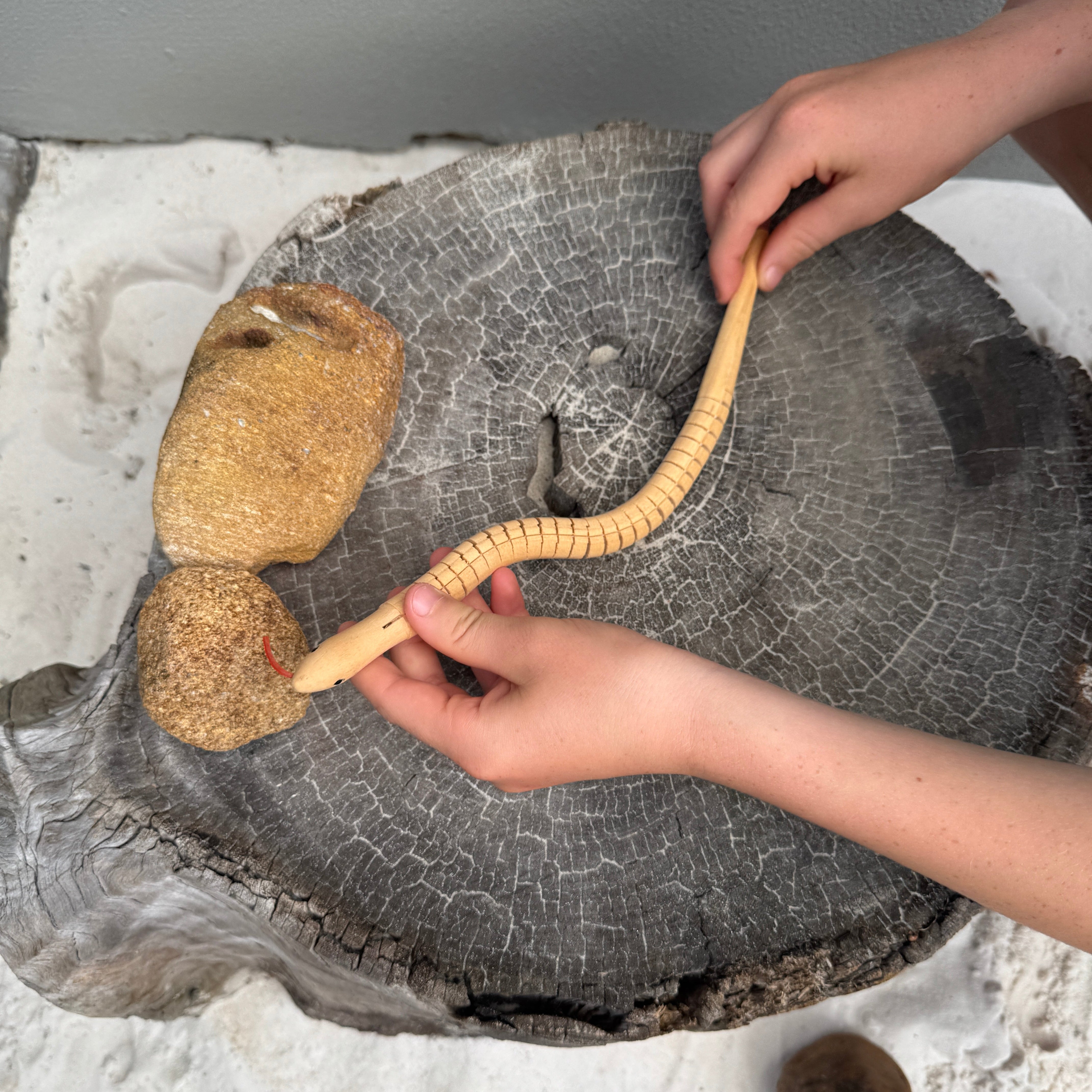 Wooden Toy Snake