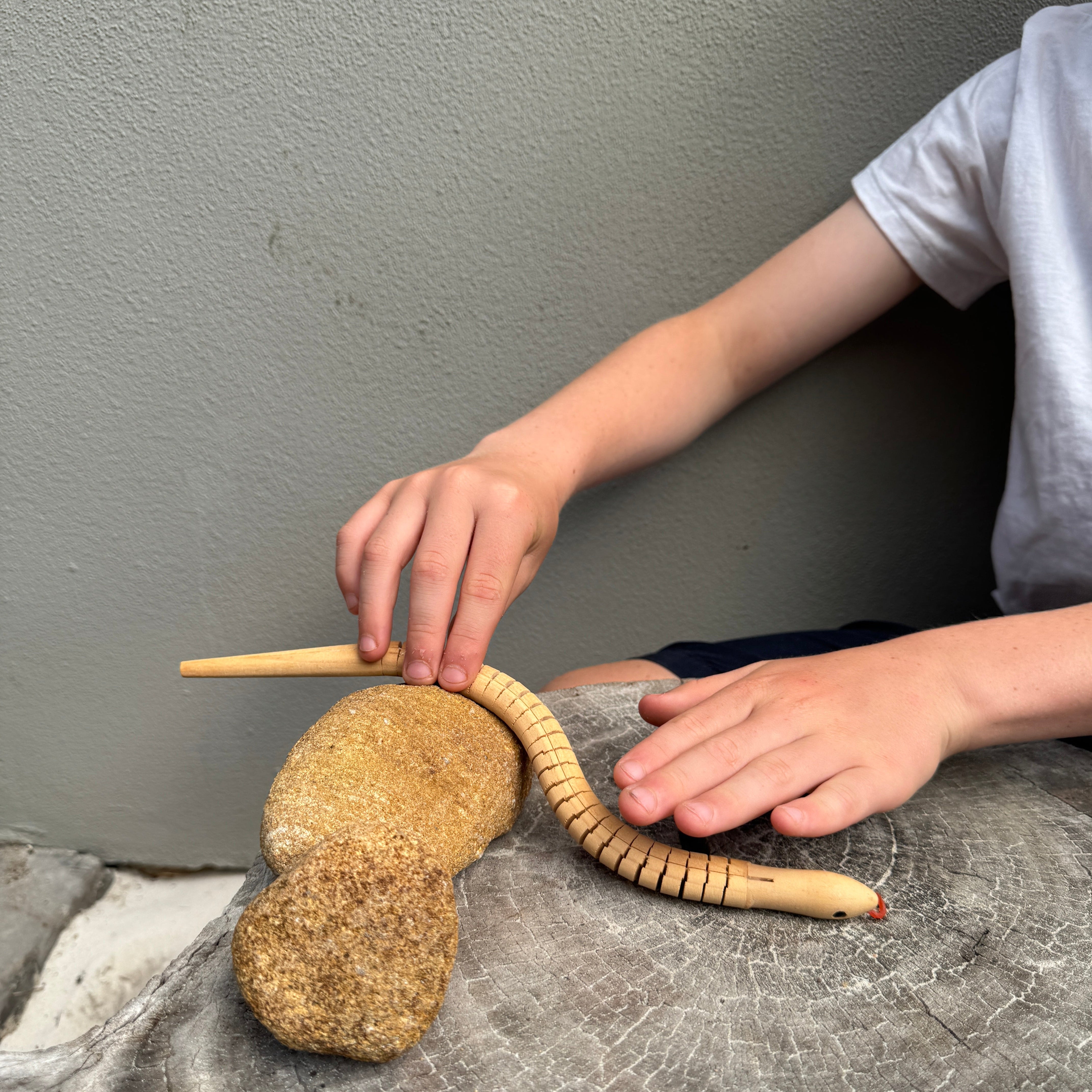 Wooden Toy Snake