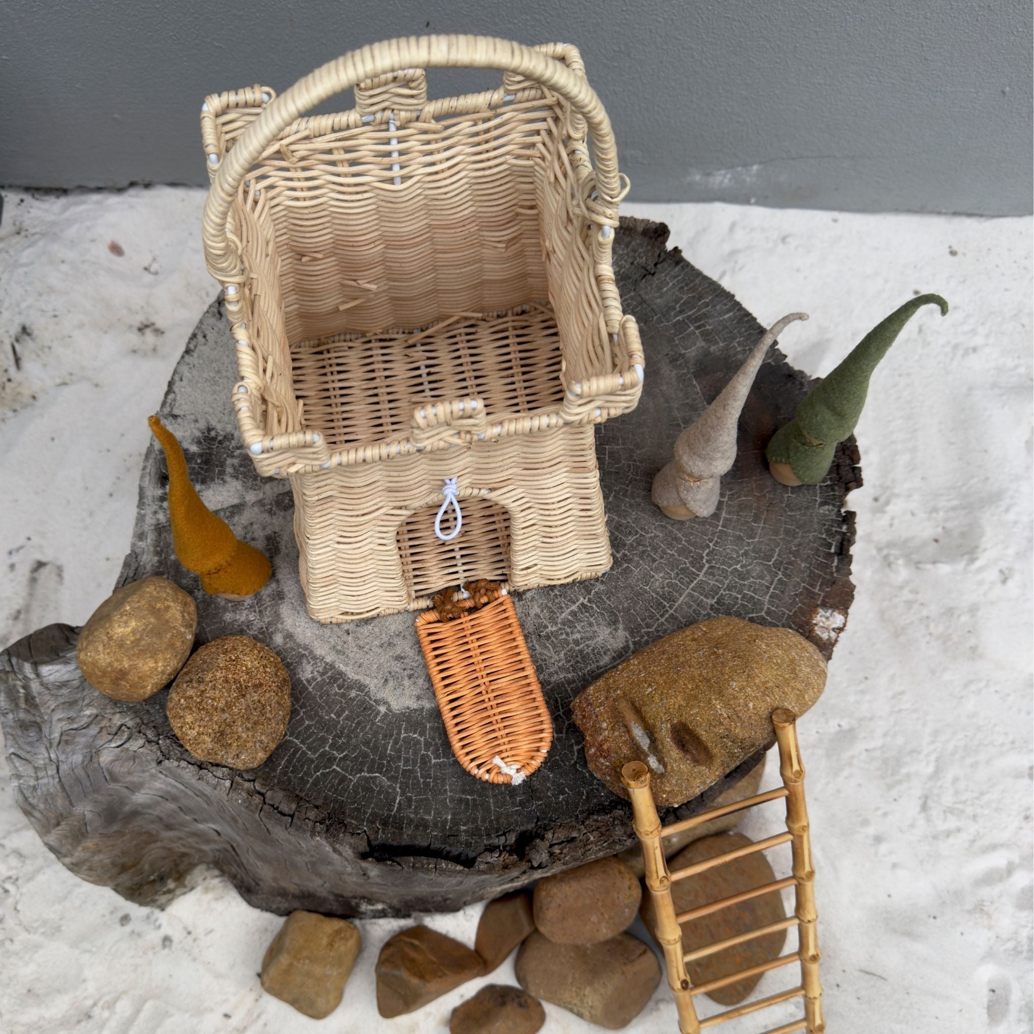 Wicker Dollhouse/Fairy house