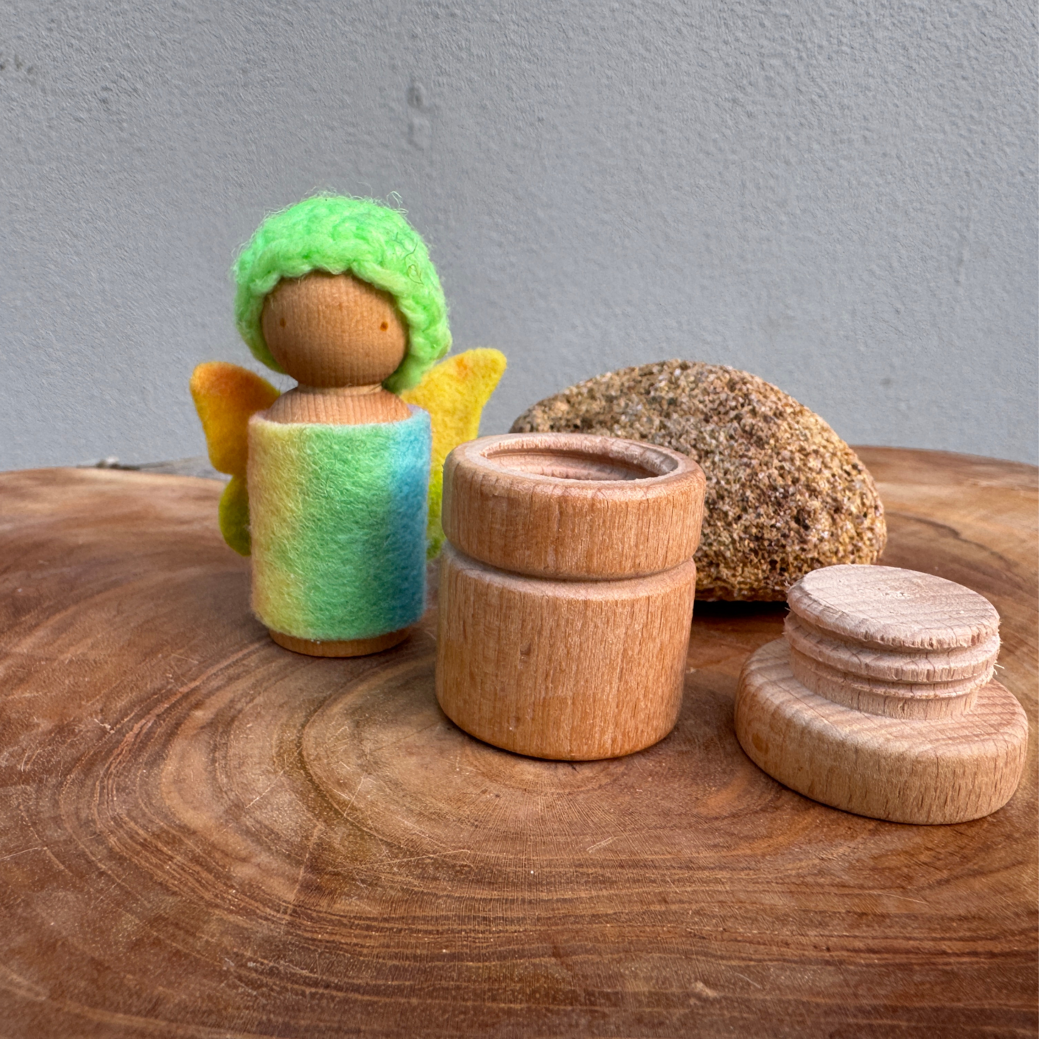 Tooth Fairy and Wooden Container