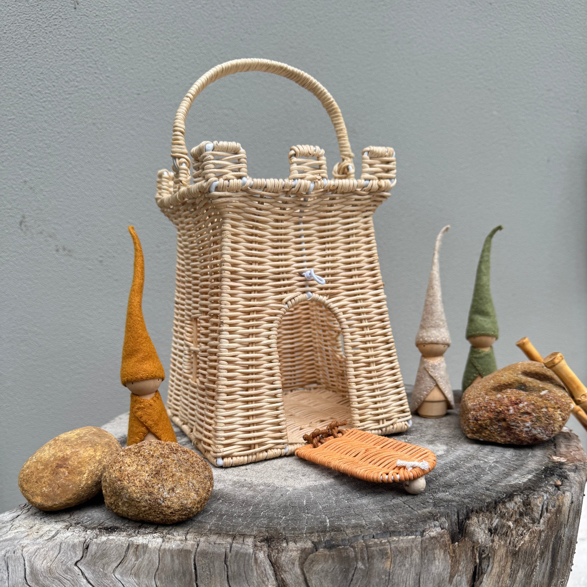 Wicker Dollhouse/Fairy house