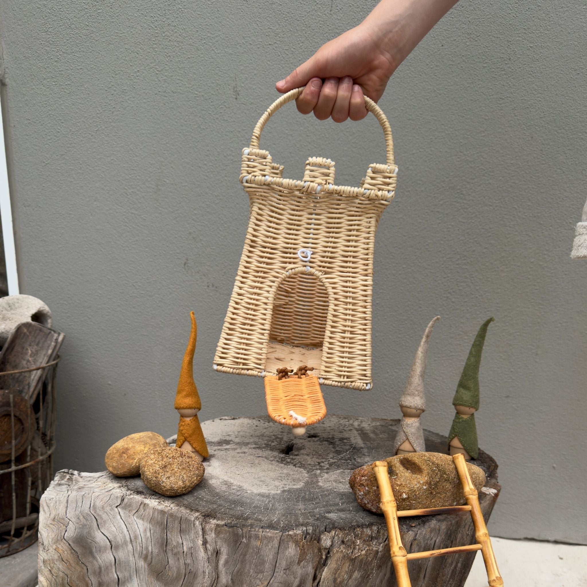 Wicker Dollhouse/Fairy house
