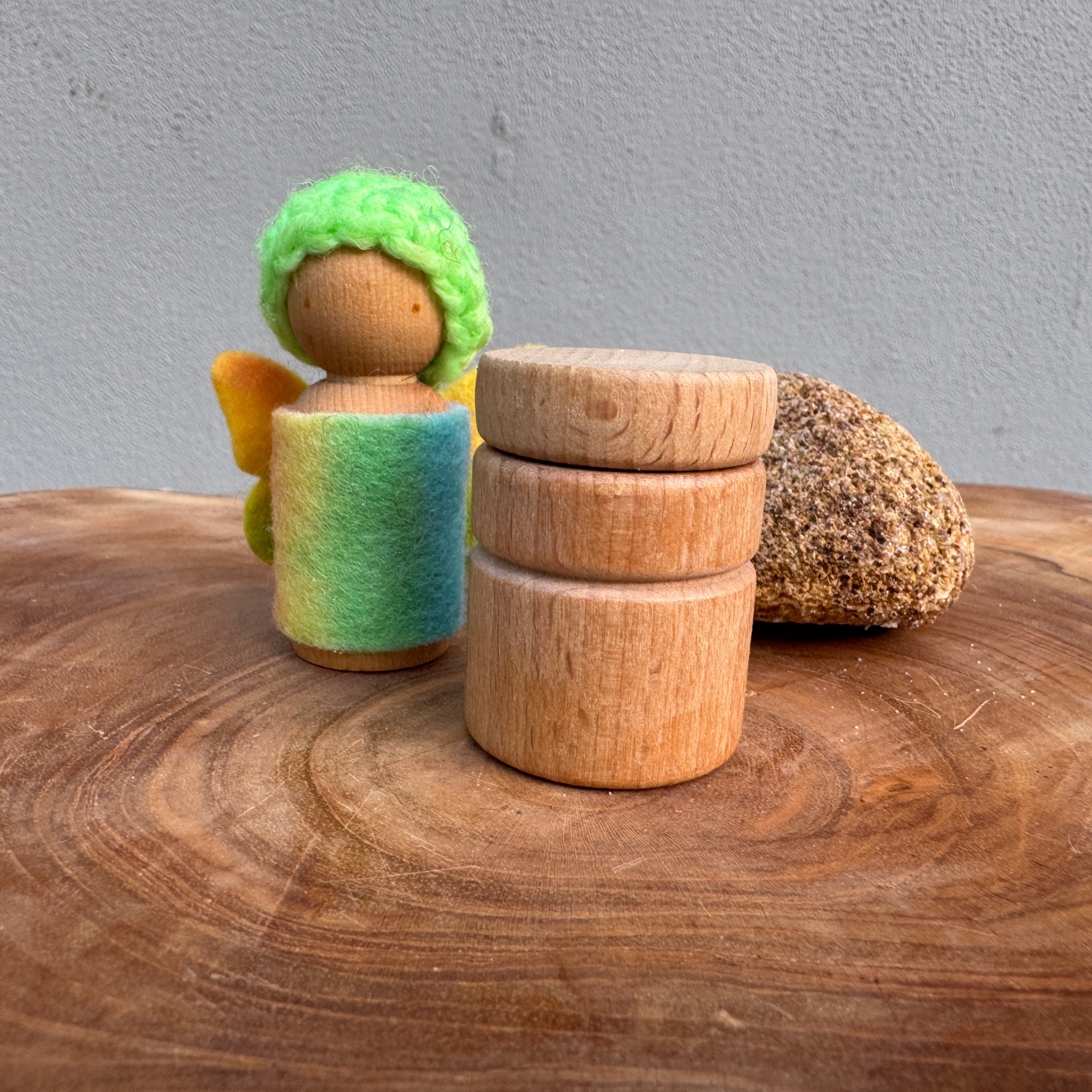 Tooth Fairy and Wooden Container